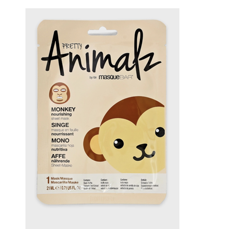 Animal Monkey mask face sheet