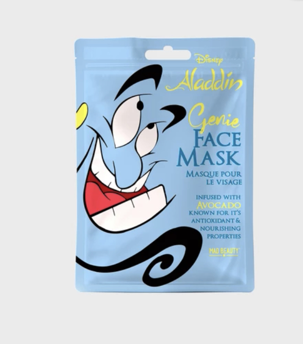 Genie mask face sheet Aladdin