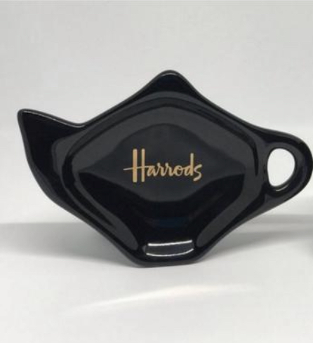 Harrods Black  Saucer