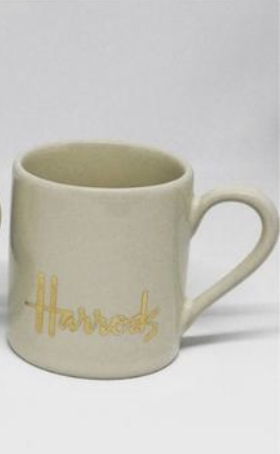 harrods white  espresso cup