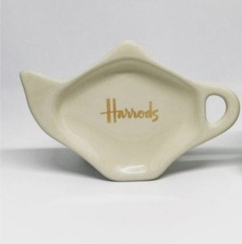 harrods white  saucer