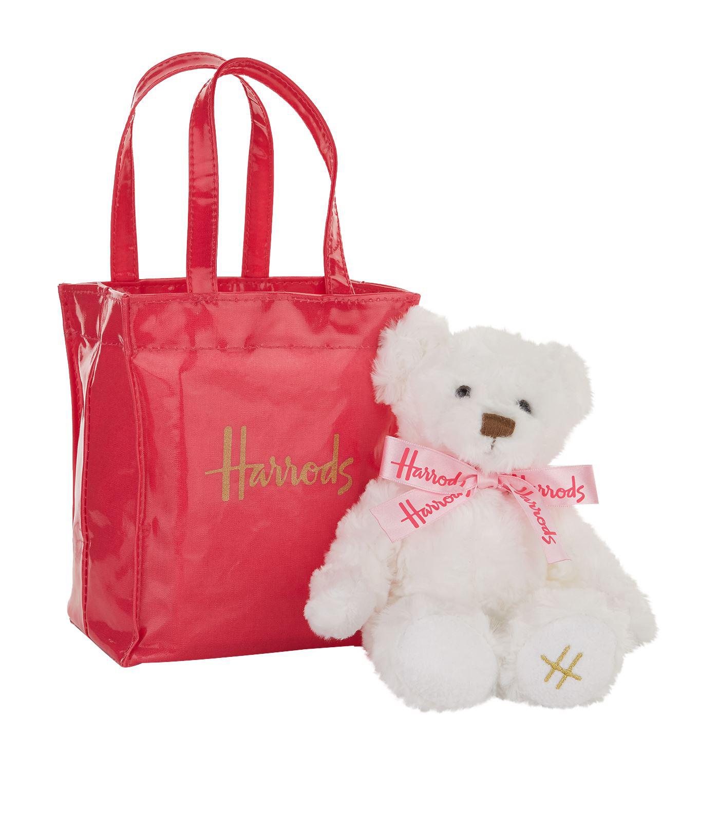 Harrods Pink Bear in Bag