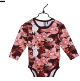 CRIMSON FLOWER BABYGROW 2-4 mounth