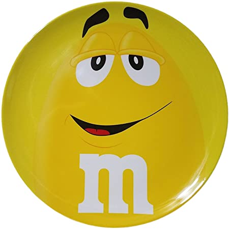 M&M's plate Big Face dish