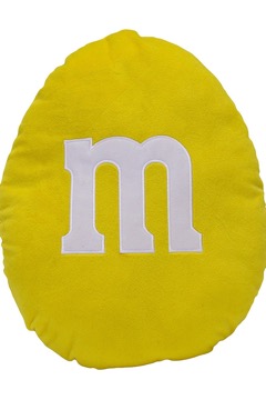 M&ms yallow cushion