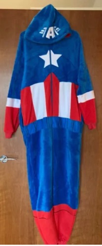 Captain america 2024 onesie for adults