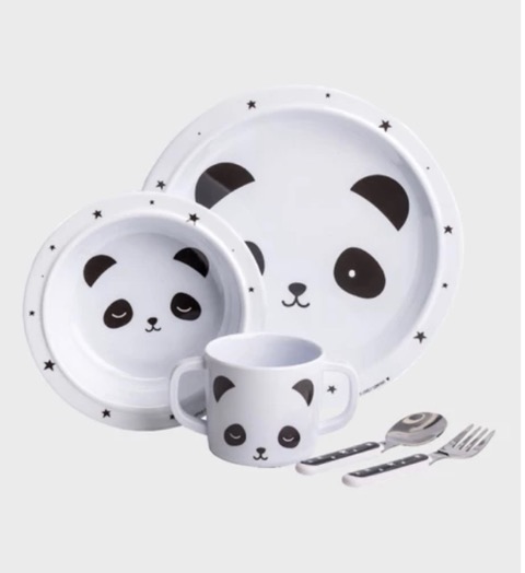 Animal Panda plate dinner dish mug set