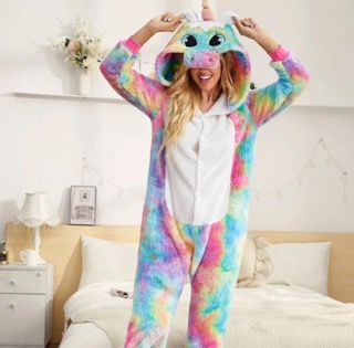 Animal Unicorn onesie hoodie pajama  jumpsuit ovaroll  size s