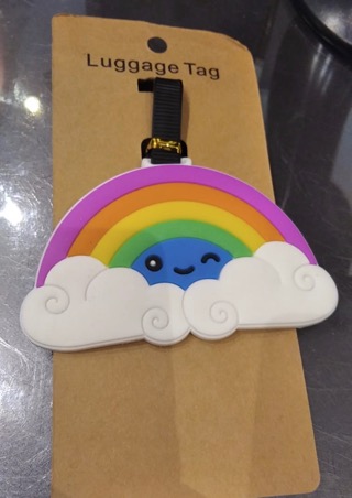 Sky rainbow   luggage bag  tag