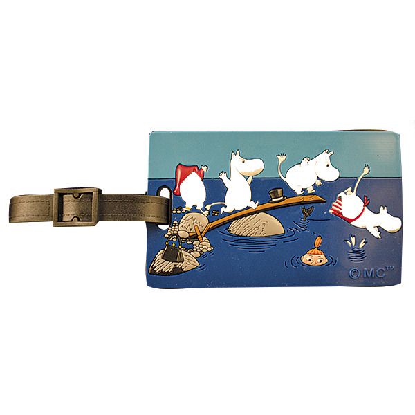 Moomin luggage tag