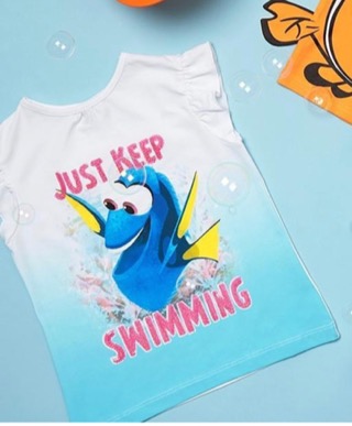 Nemo dory finish Disney kids tshirt size 2-3 years