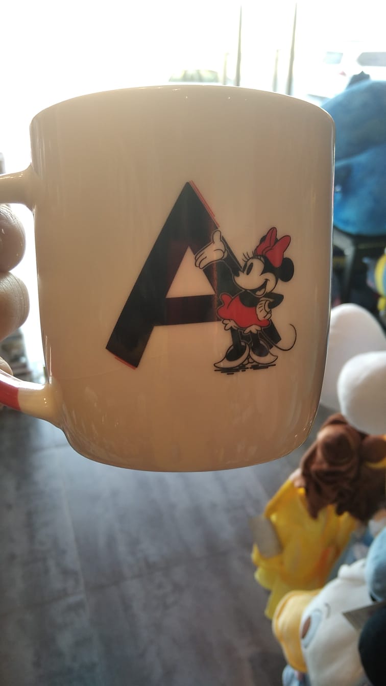 Minnie Mouse mug letter A