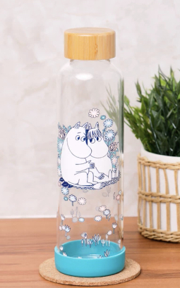 Moomin bottle glass