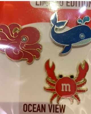 M&ms pin set