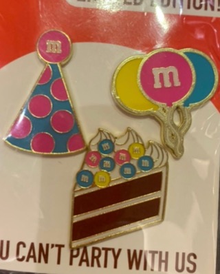 M&ms pin set