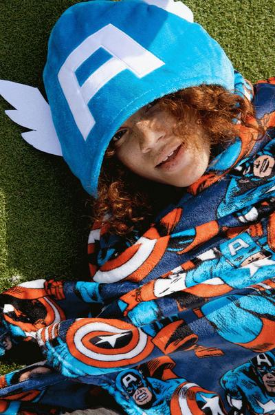 Marvel hoodi kids blanket