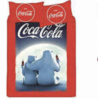 Coca cola single duvet bed 200x135