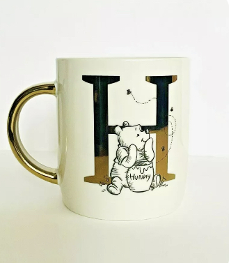 Winnie the Pooh mug letter H