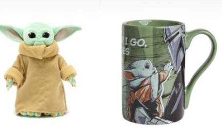 Yoda Grogu Star Wars plush mug