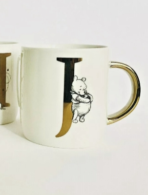 Winnie the Pooh mug letter j