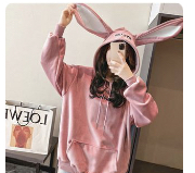 Bunny rabbit hoodie jaket Xl