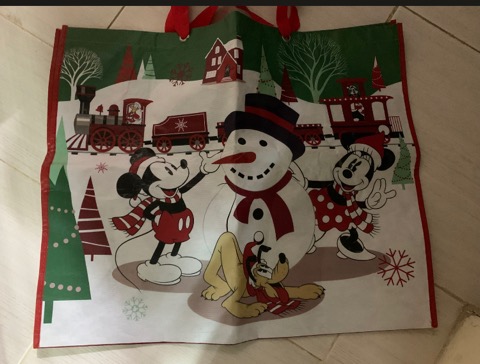 Mickey Mouse Christmas shopping bag