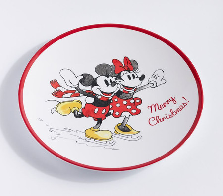 Mickey Mouse Christmas Plates dish