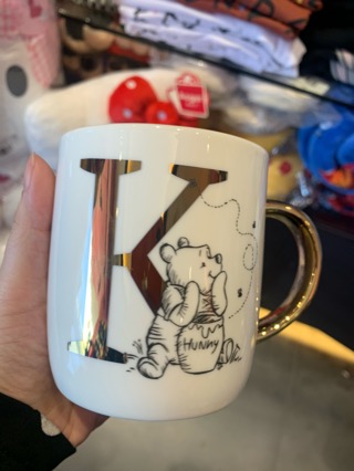 Winnie the Pooh mug letter K