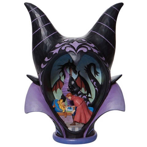 aTrue Love's Kiss - Maleficent Aurora Diorama sleeping beauty  Headdress Figure