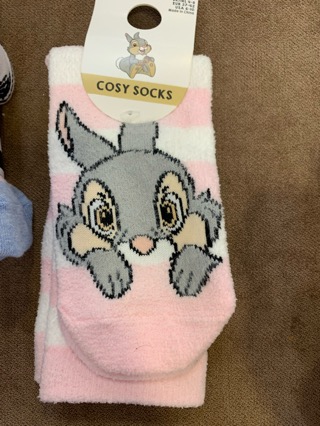 Bunny bambi rabbit long adult socks