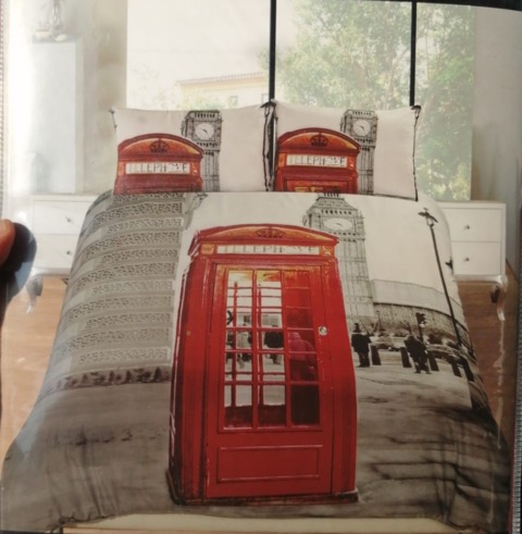 London duvet bed king 220x230