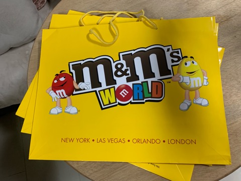 M&ms shopping bag