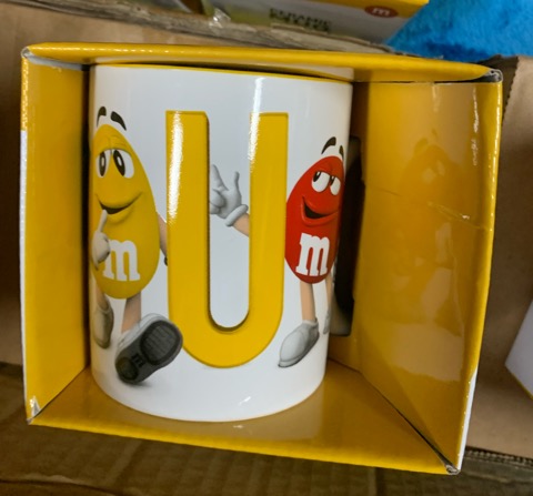 M&ms letter mug