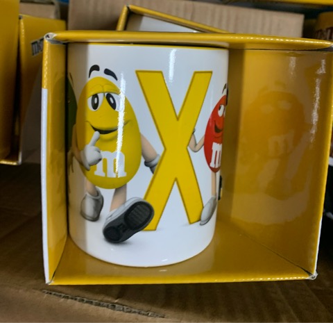 M&ms letter mug