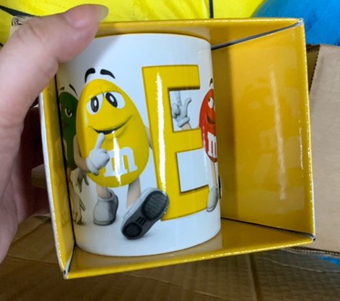 M&ms letter mug