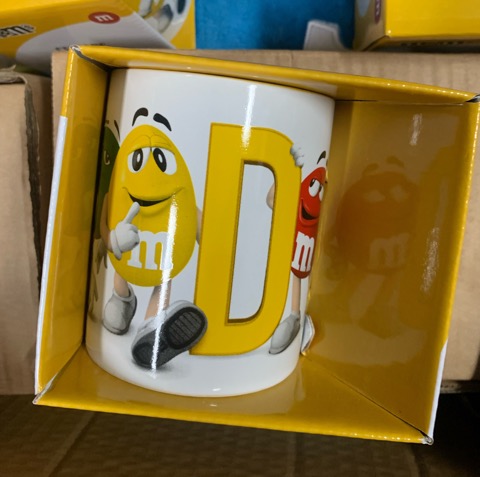 M&ms letter mug