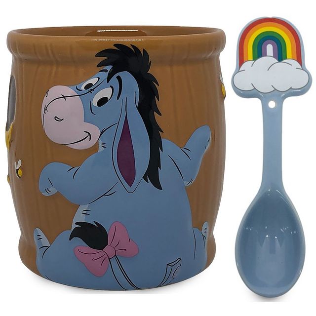 Winnie the Pooh Eeyore mug with spoon