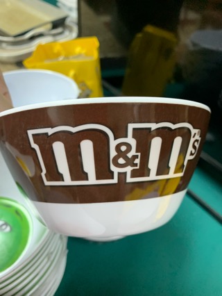 M&ms bowl brown