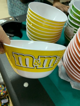 M&ms bowl yellow