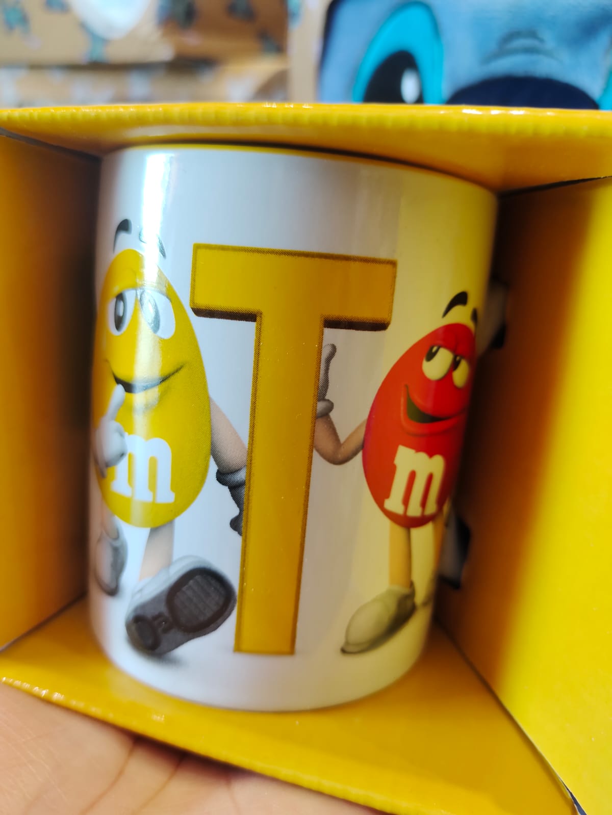 M&ms letter mug