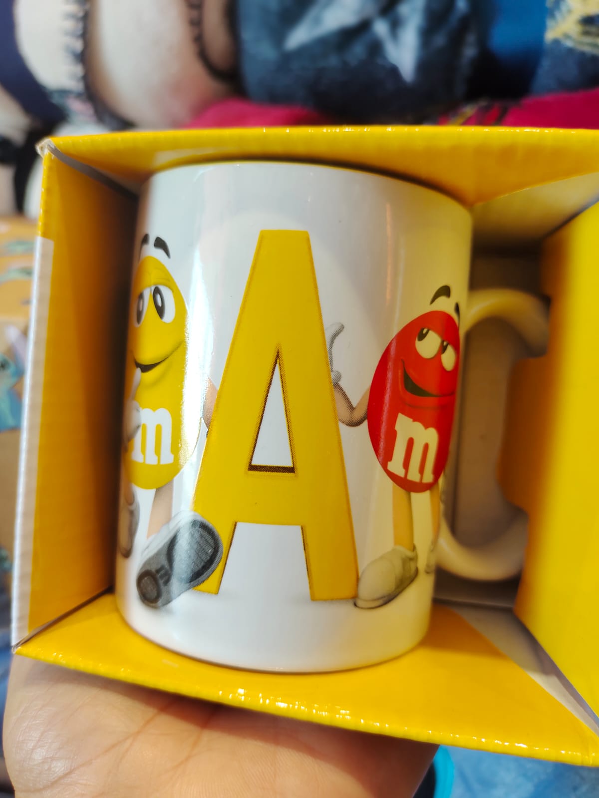 M&ms letter mug