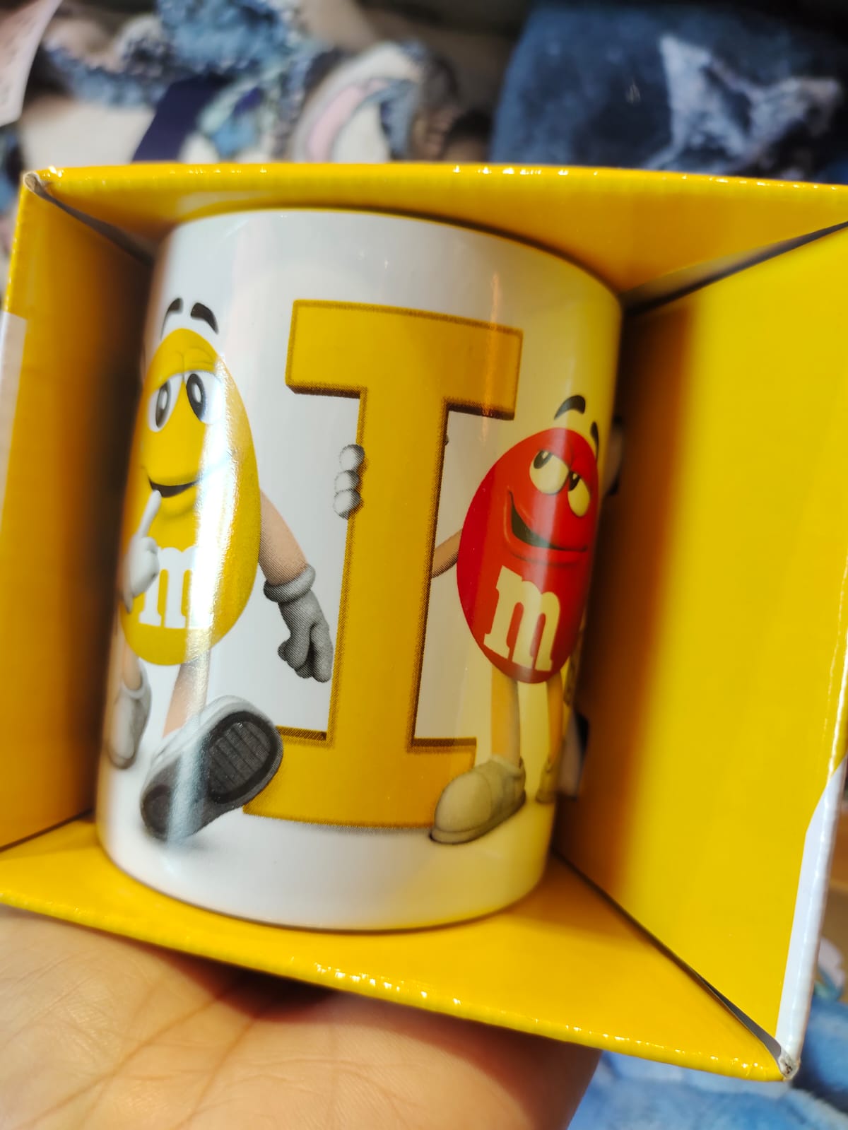 M&ms letter mug