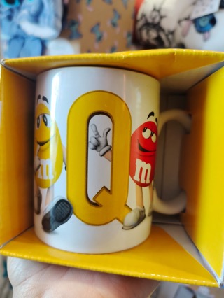 M&ms letter mug