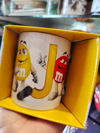 M&ms letter mug