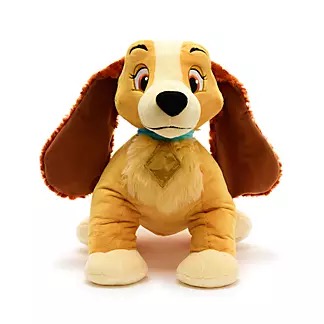 Lady and the Tramp plush mediom size Disney dog 101 dalmatians