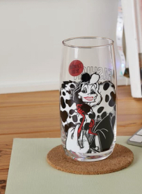 Cruella glass mug Villian Disney