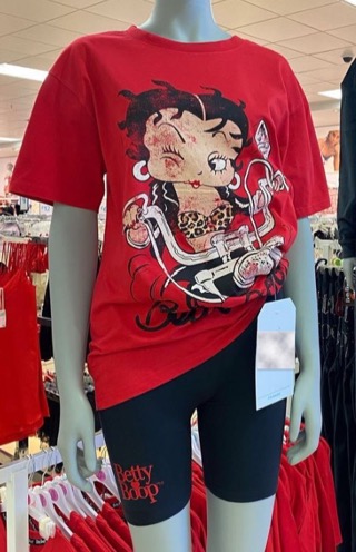 BETTY BOOP PAJAMA SET ADULT SIZE S 10/12