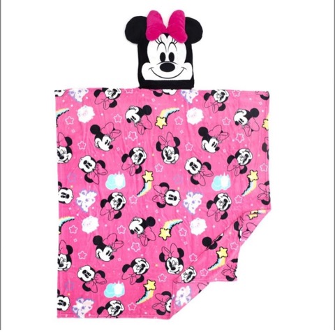 Minnie Mouse blanket hoodie throw