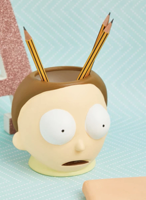 Rick and morty pen holder vase