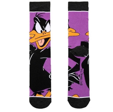 LOONEY TUNES Socks daffy duck adult size